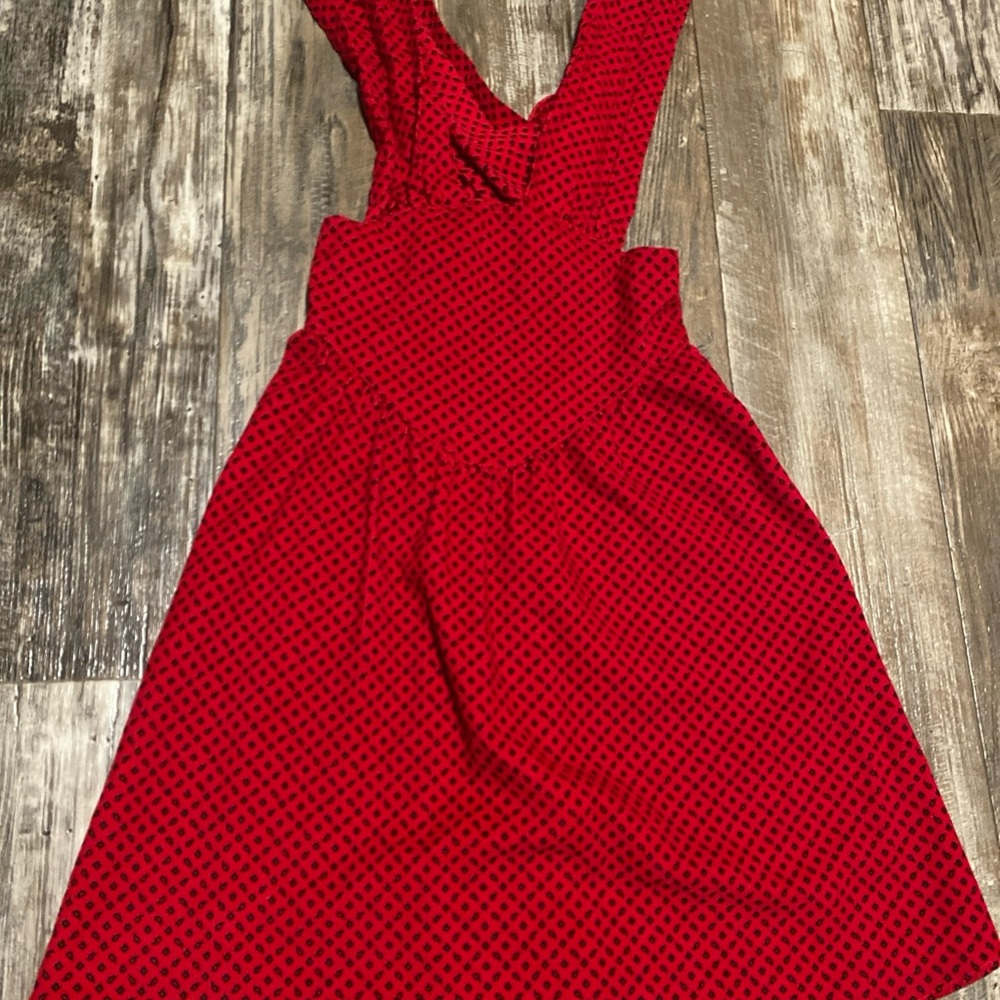 My Michelle Red Dress with Black Accents